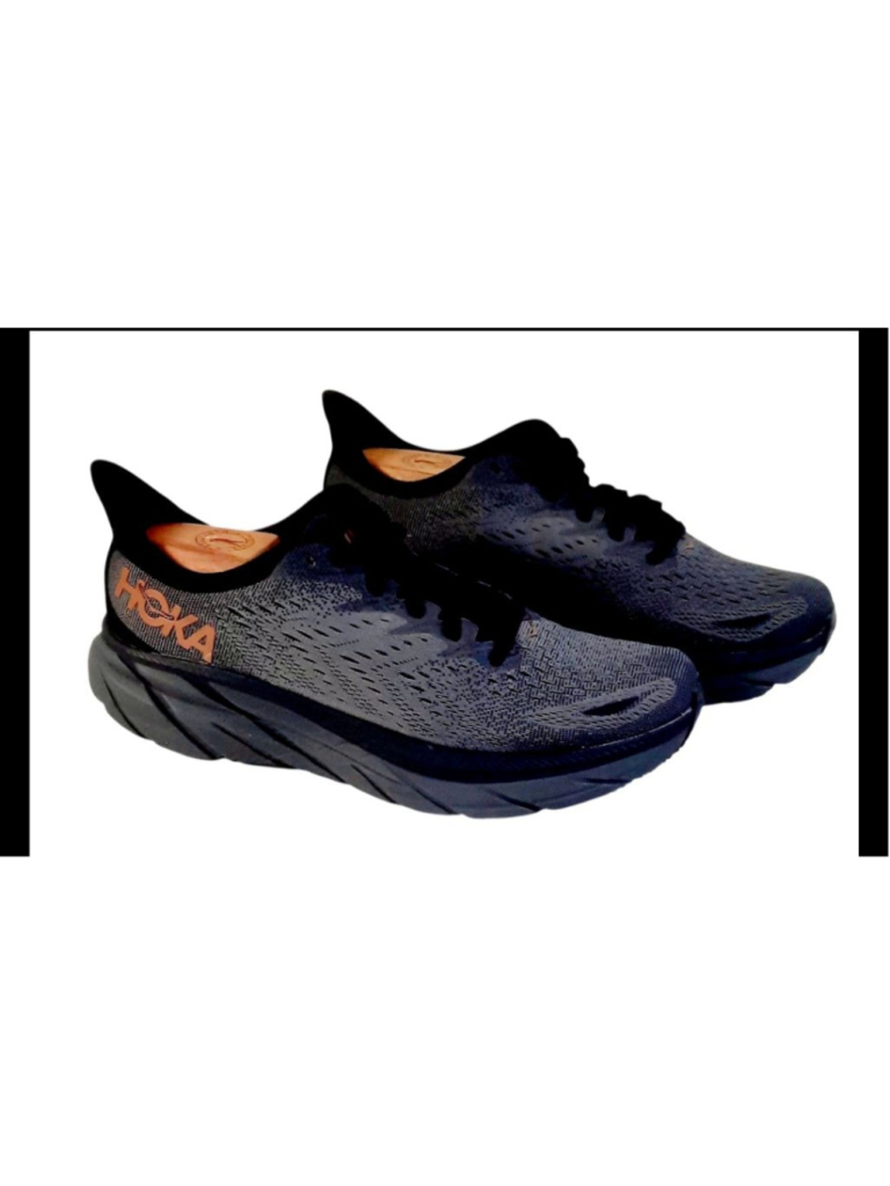 HOKA Clifton 8 women's road running shoe - Anthracite/Copper size 10.5B